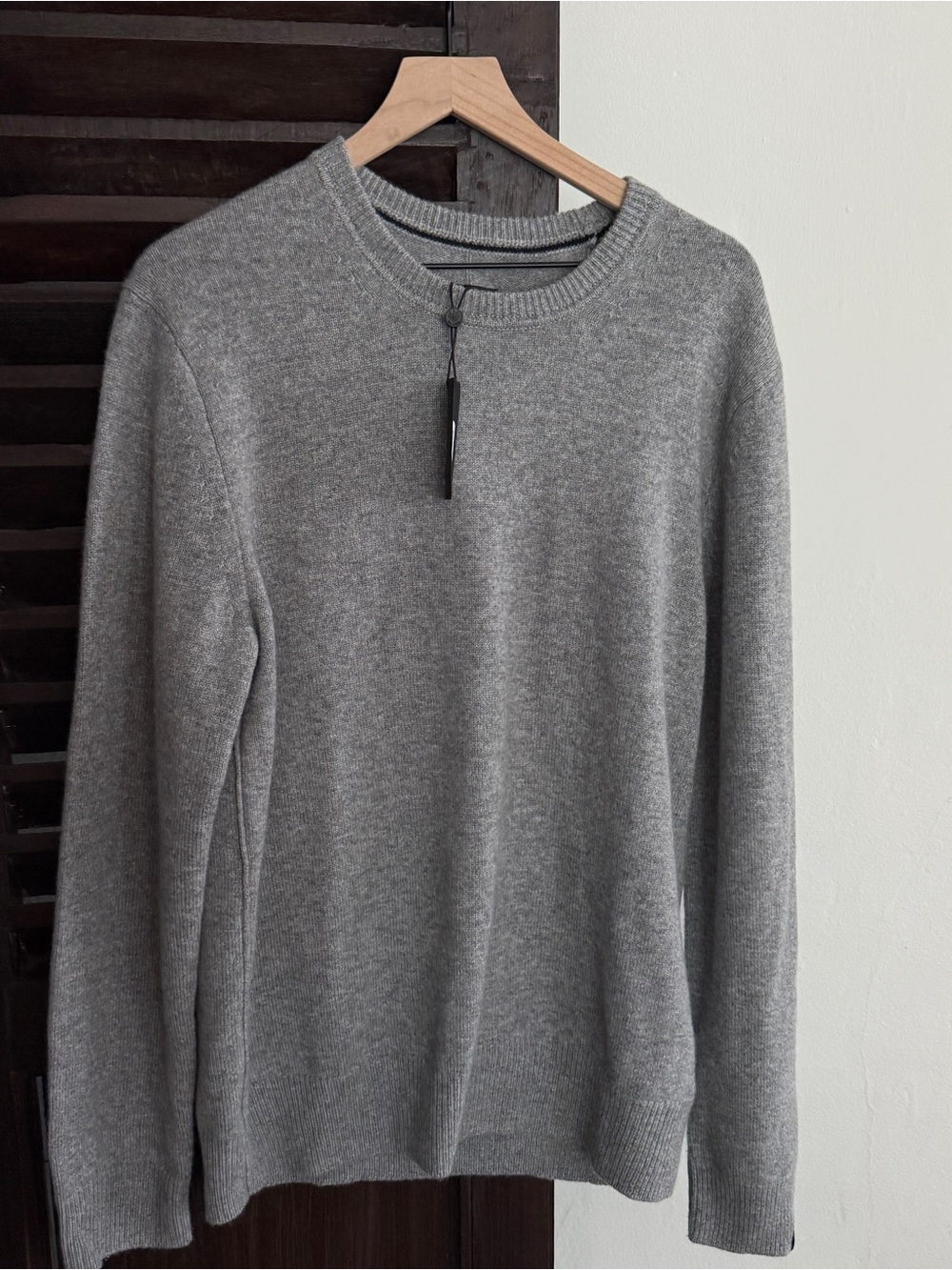 New Rag & Bone Men's Classic Crewneck cashmere Sweater in Heather Gray